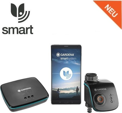 Интелигентен сет за наводнување Gardena Smart Water Control 19103, управување преку апликација, безжичен
