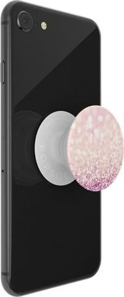 Mbajtëse telefoni Popsockets Blush Handy Stand, ngjitëse, me shkëlqim, rozë