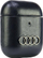 Futeri mbrojtës për AirPods Audi Leather Big Logo, lëkurë ekologjike, e zezë
