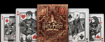 Karta loje Harry Potter Blue Deck, edicion koleksionues, dizajn me personazhe, i kaltër