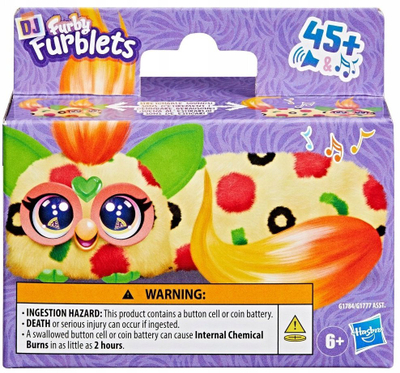 Lodër elektronike Furby DJ Furblets Pepp Oh Roni, interaktive, me tinguj dhe muzikë, shumëngjyrëshe