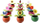 Figurinë me diell Dancing Flower, dekor për vazo, pa bateri, me shumë ngjyra
