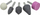 Set gurësh gërryes Partner SK 10, shank 6mm, 5 copë, shumëngjyrësh