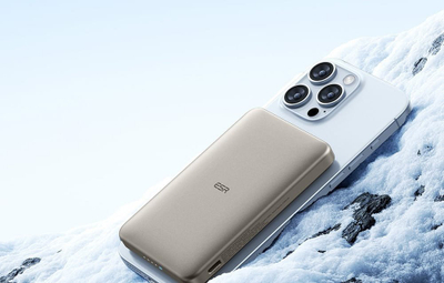 Powerbank ESR Qi2 MagSlim, 5000 mAh, magnetik, ngjyrë rëre