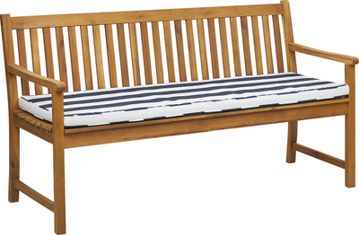 Jastëk për stol Vivara Bench Seat Pad, 152 x 54 cm, për jashtë, blu navy me vija të bardha