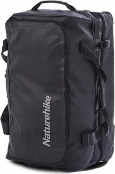 Çantë udhëtimi Naturehike Camping Trolley NH21LX002, 55L, me rrota, e zezë mat
