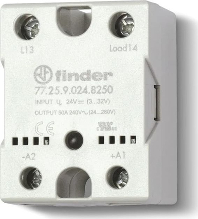 Rele gjendje të ngurtë Finder 77, 40A, 660V AC, me heatsink