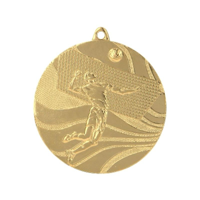 Medalje volejbolli Victoria Sport, 50mm, dekor, ngjyrë ari