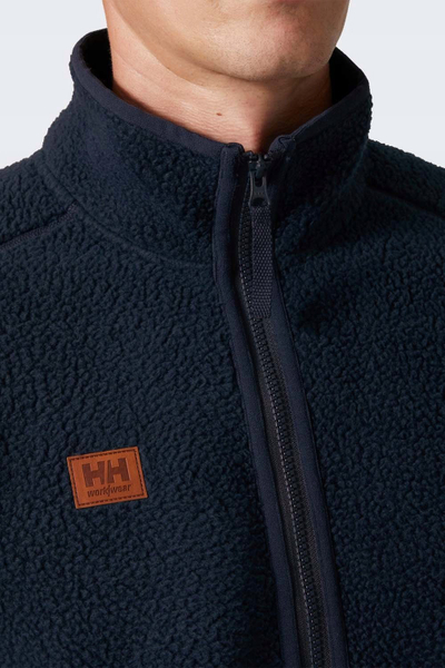 Xhaketë pune Helly Hansen Heritage Pile, për poshtë xhaketës, me zinxhir komplet, e zezë