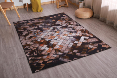 Tapet Heinner Patch Carpet, 70 x 140 cm, 100% poliester, shumëngjyrësh