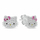 Vathë për femra Brilio Silver Hello Kitty EA1212W, të argjendtë