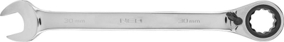 Çelës unazë NEO, 30 mm, me ratchet e ndërprerës, krom vanadium