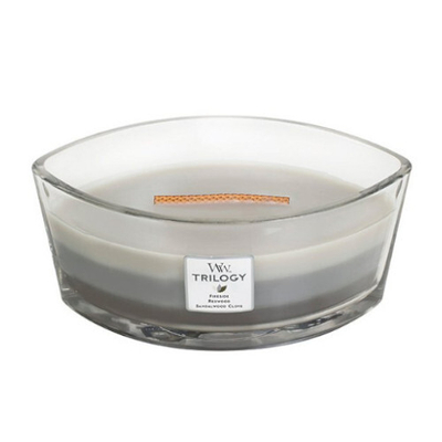 Qiri aromatik WoodWick Warm Woods, 453 g
