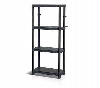 Raft magazinimi Kistenberg Stackaro Solid, 131.5 cm, plastik i fortë, gri