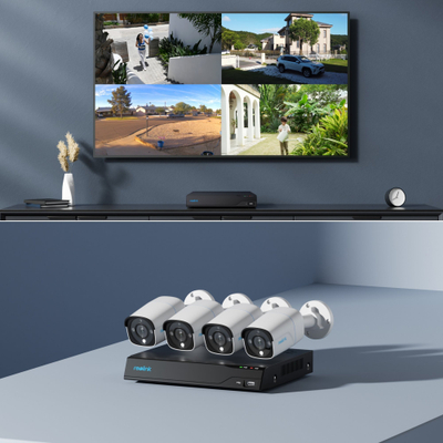 Sistem sigurie Reolink NVS8-8MB4, 8 kanale, 4K, i bardhë