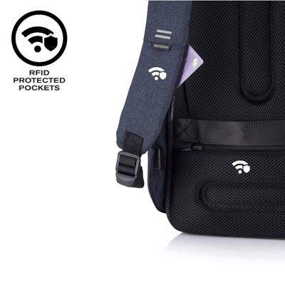 Çantë shpine XD Design Bobby Hero XL, anti-vjedhje, për laptop 17", blu navy