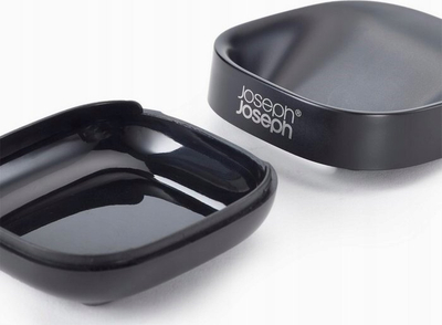 Pjatë sapuni Joseph Joseph Bathroom Slim Compact, bazë kundër rrëshqitjes, e zezë mat