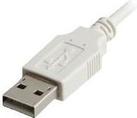 Kabllo USB Multicomp Pro 11.99.8919, USB 2.0 Type A në Type A, 1.8m, e bardhë