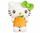 Lodër pelushi Hello Kitty Orange, 32cm, shumë e butë, shumëngjyrëshe