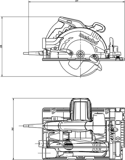 Sharrë rrethore pendulare Metabo KS 55 FS, 1200W, disk 160mm, jeshile