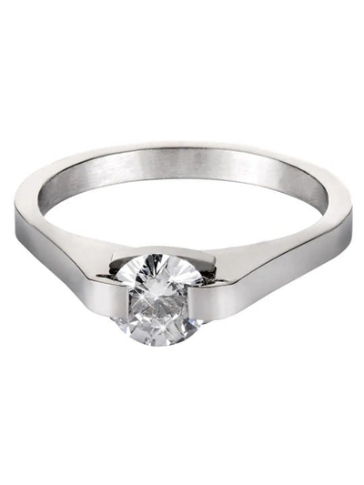 Unaza Troli KRS-088 me kristal, çeliku, 56 mm, për femra