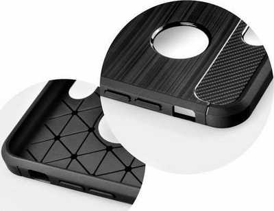 Футрола за телефон Reinforced Carbon за Samsung Galaxy M51 M515, гума отпорна на удари, карбон мотив, црна