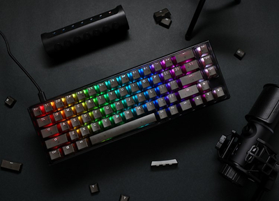Tastierë Ducky One 3 Aura Black SF, Cherry MX Silent Red, e zezë