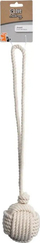 Lodër për qen Ball On Rope, litar 48 cm, material natyral