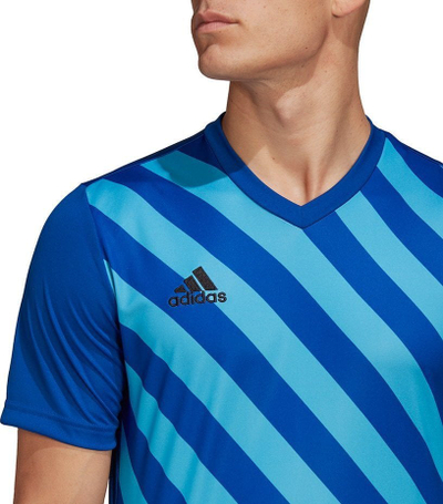 Bluzë sportive adidas Entrada 22 Graphic Jersey M HF0116, Aeroready, poliester i ricikluar, blu