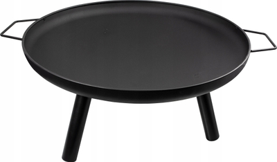 Vatër zjarri kopshti pa markë Garden Fire Pit, 59 cm, çelik, e zezë