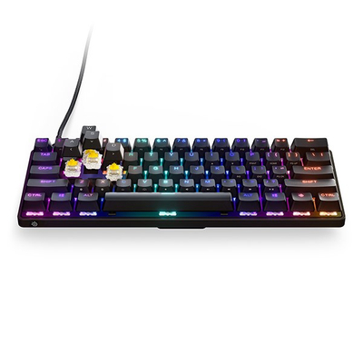 Гејминг тастатура SteelSeries Apex 9 Mini, механичка 60%, RGB, црна