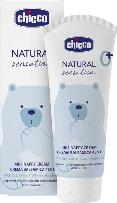 Krem pelene Chicco Natural Sensation 4in1, për bebe, 100ml