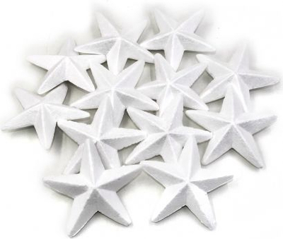Yll dekorativ për festat e fundvitit Craft with Fun Op Star 120, 10cm, i bardhë