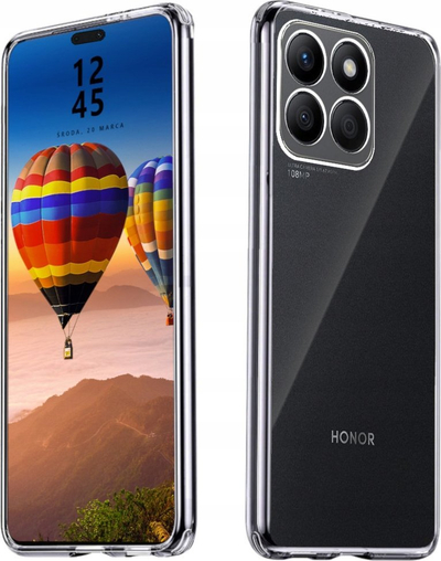 Транспарентна заштитна маска за телефон Honor X8B, 2mm, со заштита за камера, проѕирна