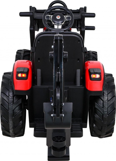 Traktor elektrik për fëmijë Buggy 720 T, 12V, me rimorkio, i kuq