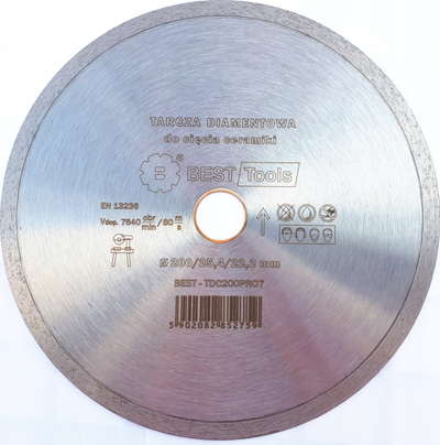 Disk diamanti Best Tools Puma 200, Ø200mm, bosht 25.4/22.2mm, argjendt