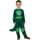 Kostum fëmijësh GoDan Dragon Superhero, jumpsuit me bisht, gjatësi 98-104 cm, i gjelbër