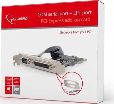 Kartë zgjerimi Gembird PCIe x1 + LPT (PEX-COMLPT-01)
