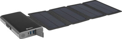 Powerbank diellor Sandberg Solar 4 Panel, 25000mAh, USB C PD 18W, i zi