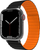 Byzylyk për Apple Watch JCPal FlexForm, 38/40/41mm, silikon, zi/portokalli