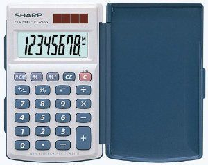 Kalkulator Sharp EL243S, i bardhë/kaltër