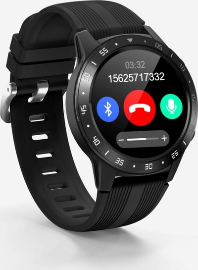 Smartwatch Maxcom FW37 Argon, ekran IPS me prekje, Bluetooth 5.0, ngjyrë e zezë