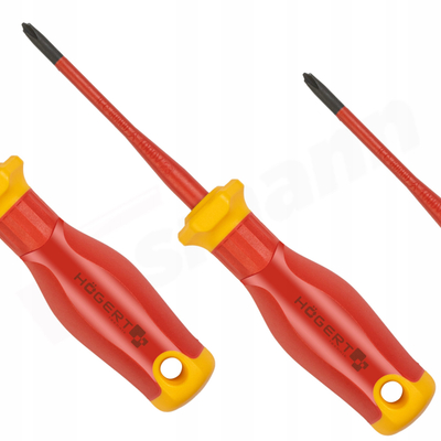 Kaçavidë magnetike Phillips Hogert Technik HT1S973-1, 80mm, 1000V, e kuqe me të verdhë