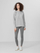 Leggins për goca 4F H4Z22 LEG350, pambuk me elastan, gri