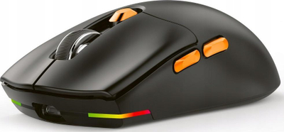 Maus gaming wireless Yenkee Insurgent WT300, 6200 DPI, 2.4G Bluetooth USB, zi me portokalli