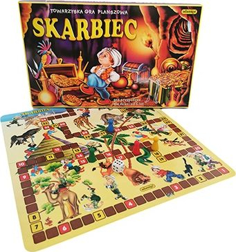 Lojë tavoline Adamigo Skarbiec Treasure Vault, për kalamaj 5+, aventurë me zara, shumëngjyrëshe