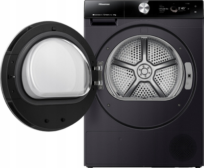Tharëse rrobash Hisense 7S Series DH7S107BB, 10 kg, pompë nxehtësie, WiFi, e zezë
