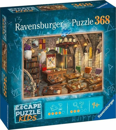 Puzzle fëmijësh Ravensburger Escape Kids Wizard School, 368 copa, 9+, shumëngjyrësh