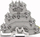 Bornë modulare Wago 2002-4127, 4 nivele, 2.5mm², gri