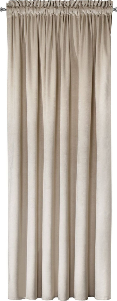 Perde dekorative Eurofirany Melanie Velvet, 140x270 cm, bezhë